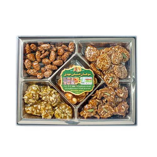 سوهان عسلی پنج مغز- سوهان مهدی